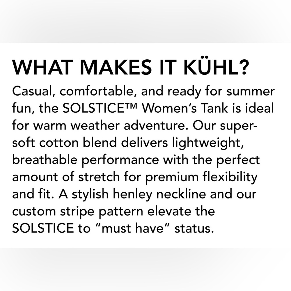 Kuhl Striped Tank Top - Blue and Tan- Solstice, Womens Large - Picture 8 of 9